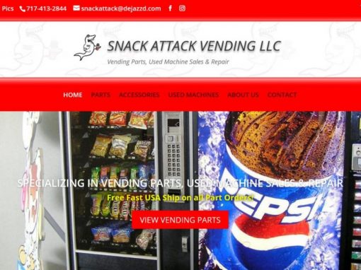 Snack Attack Vending Machines Parts Repair PA